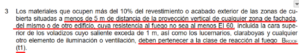 Seguridad en caso de fuego en cubiertas invertidas con XPS